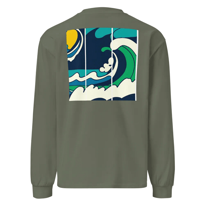 Ebb and Flow Ocean Waves Long Sleeve Shirt product image (1)