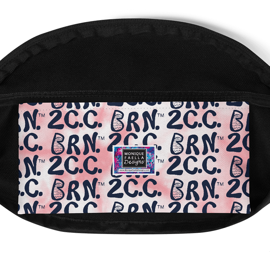 BOURNE to Cape Cod™ | Fanny Pack | BRN.2C.C.™ | Belt Bag Vibes | Coastal Cool Hands-Free Style | Navy Blue Logos on Pink Tie-Dye🏖️🎒 product image (4)