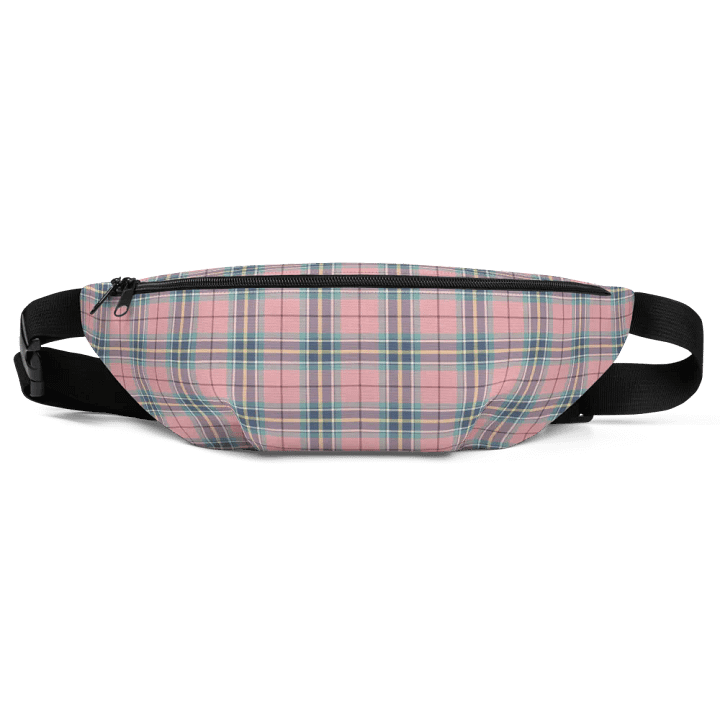 Pastel Pink, Mint Green, and Yellow Plaid Fanny Pack product image (2)