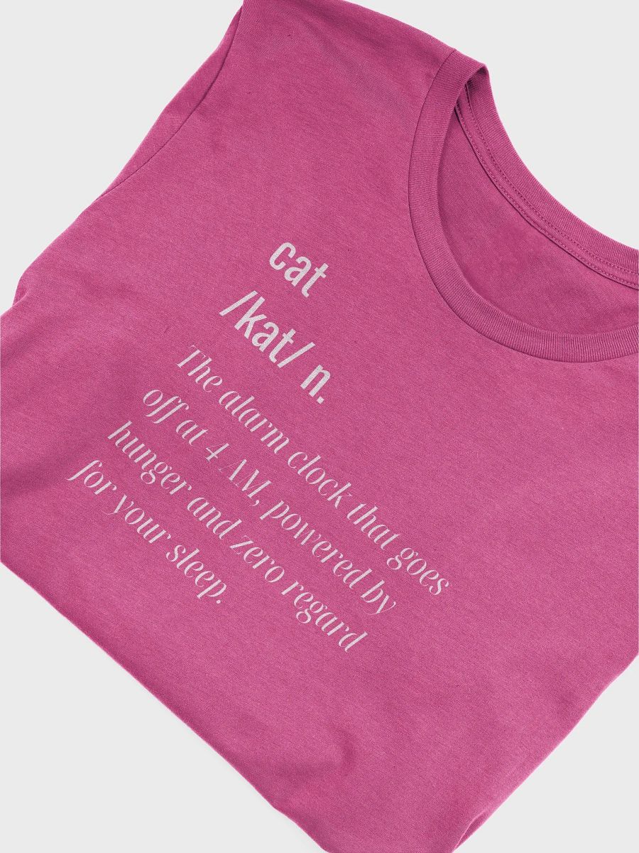 Fun Definition Of a Cat Unisex T-Shirt | The Alarm Clock one product image (5)