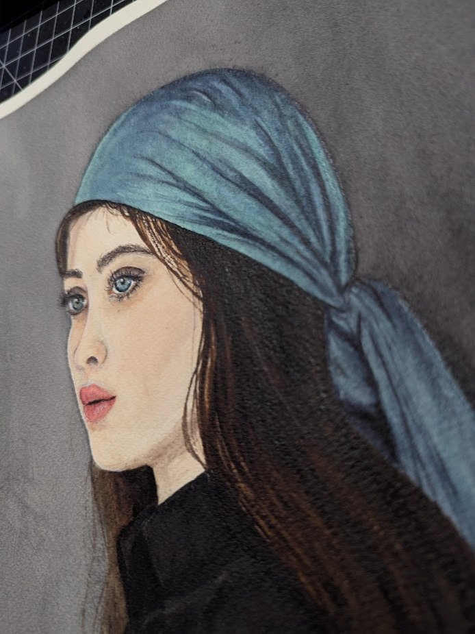 Original Art - Woman in Scarf product image (2)