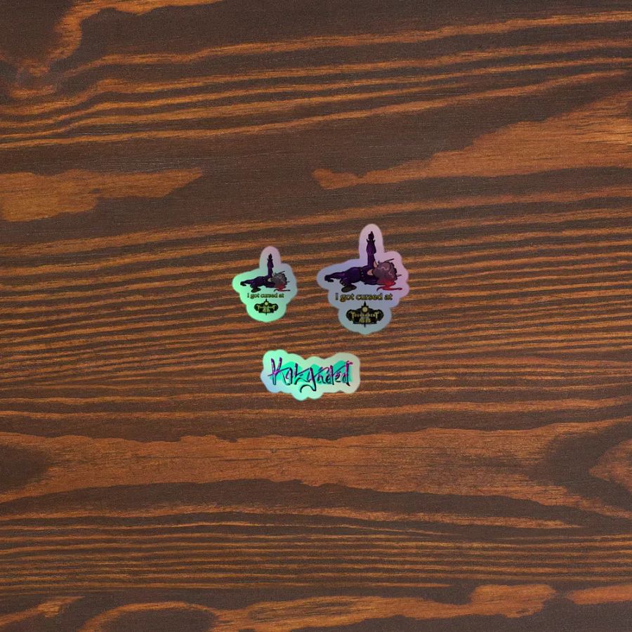 Cursed Edition - I Got Cursed At TOA - Holo Sticker Sheet product image (3)