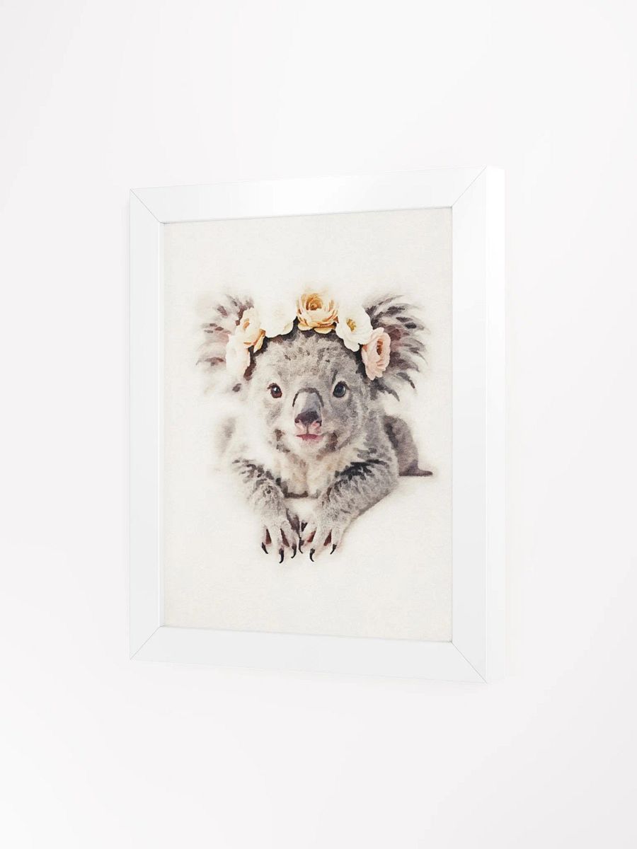Royal Koala Floral Crown Poster product image (82)