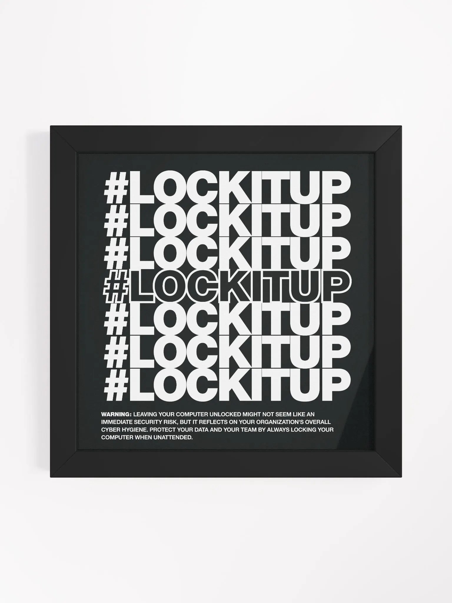 #LOCKITUP - Framed Print (Black) product image (1)