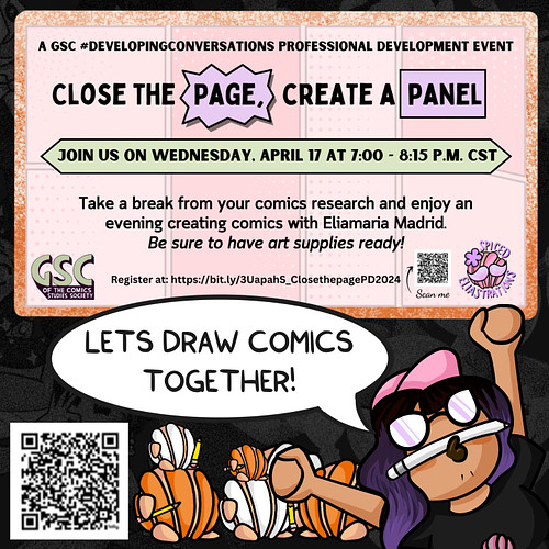Next Wednesday, join me in the evening after the work day for a comic-creation workshop! It's gonna be super chill and probab...