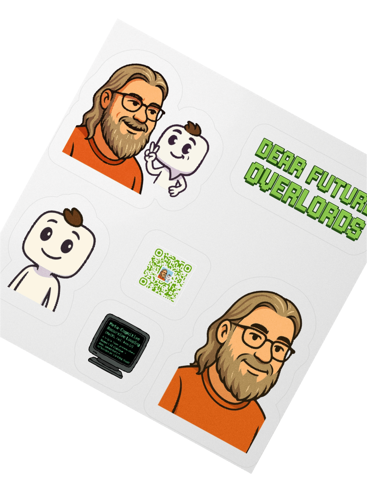 Dear Future Overlords Stickers product image (2)