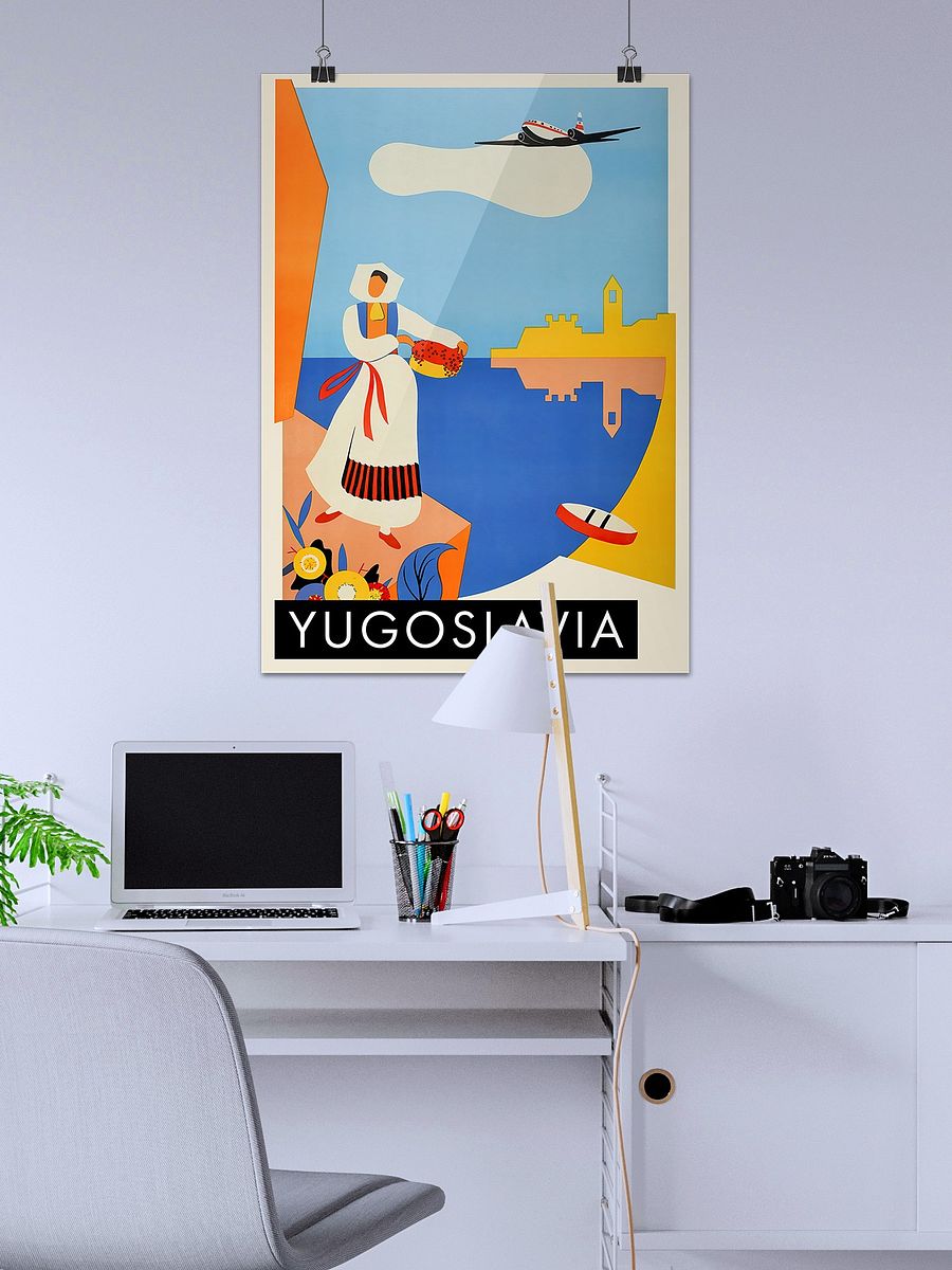 Yugoslavia, 1952 — retro vintage travel poster, retro travel art, retro travel wall art, Croatia poster product image (2)