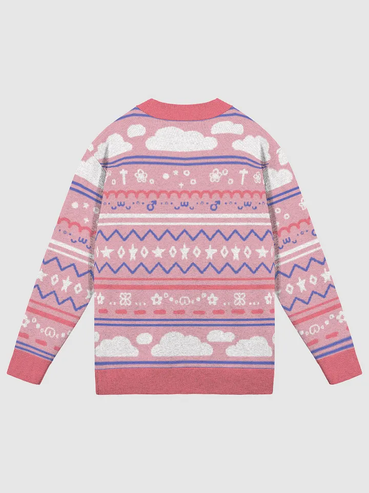 Cloudy Christmas Cardigan - Pink product image (7)