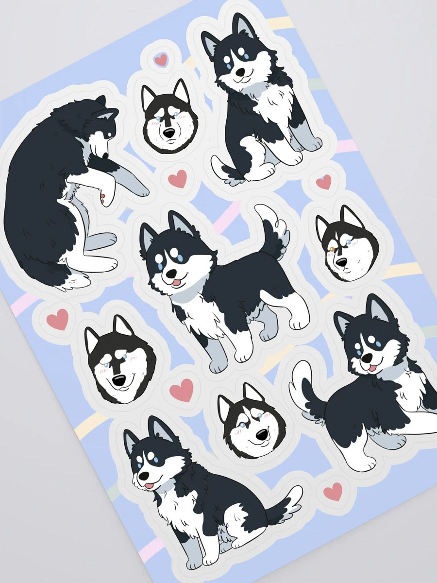 Husky Love Sticker Sheet product image (2)