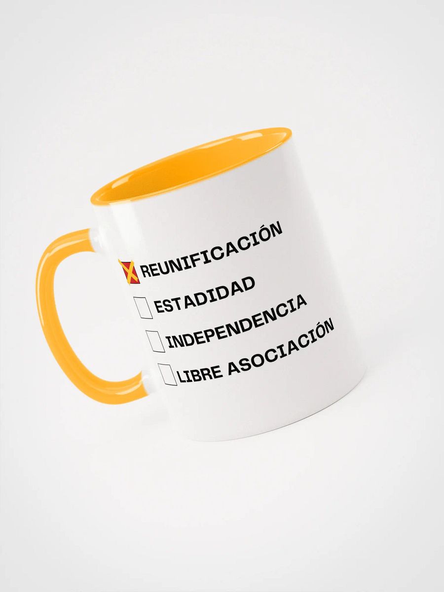 Taza cerámica blanca y dorada - Referéndum X Reunificación product image (1)