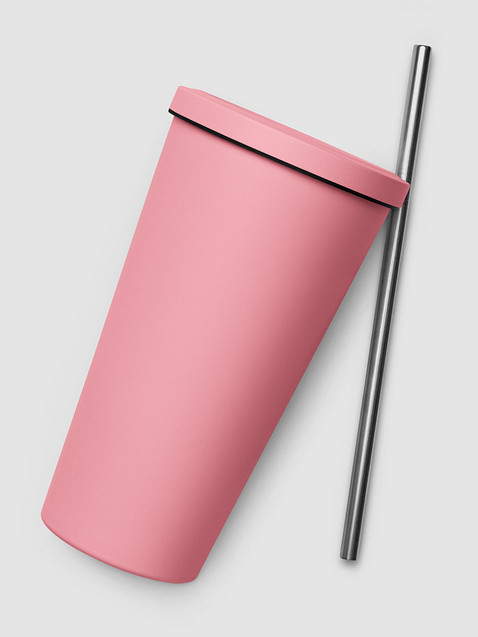 Photo showing Insulated Tumbler with a Straw