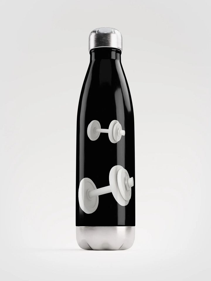Gym Tonight Sleek White Dumbbell Stainless: Insulated Water Bottle product image (2)