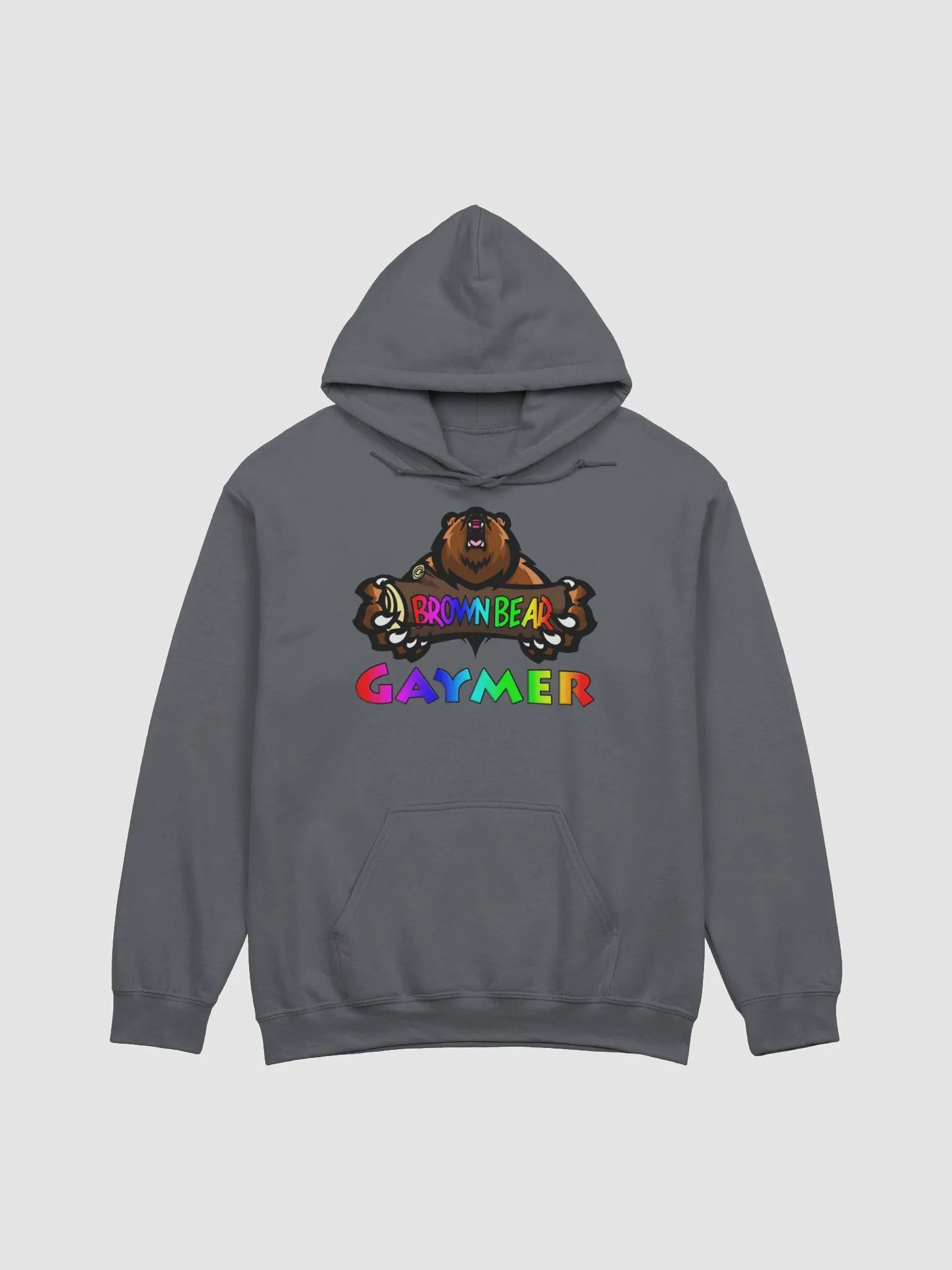 Brown Bear Gaymer (Rainbow Pride) - Hoodie product image (2)