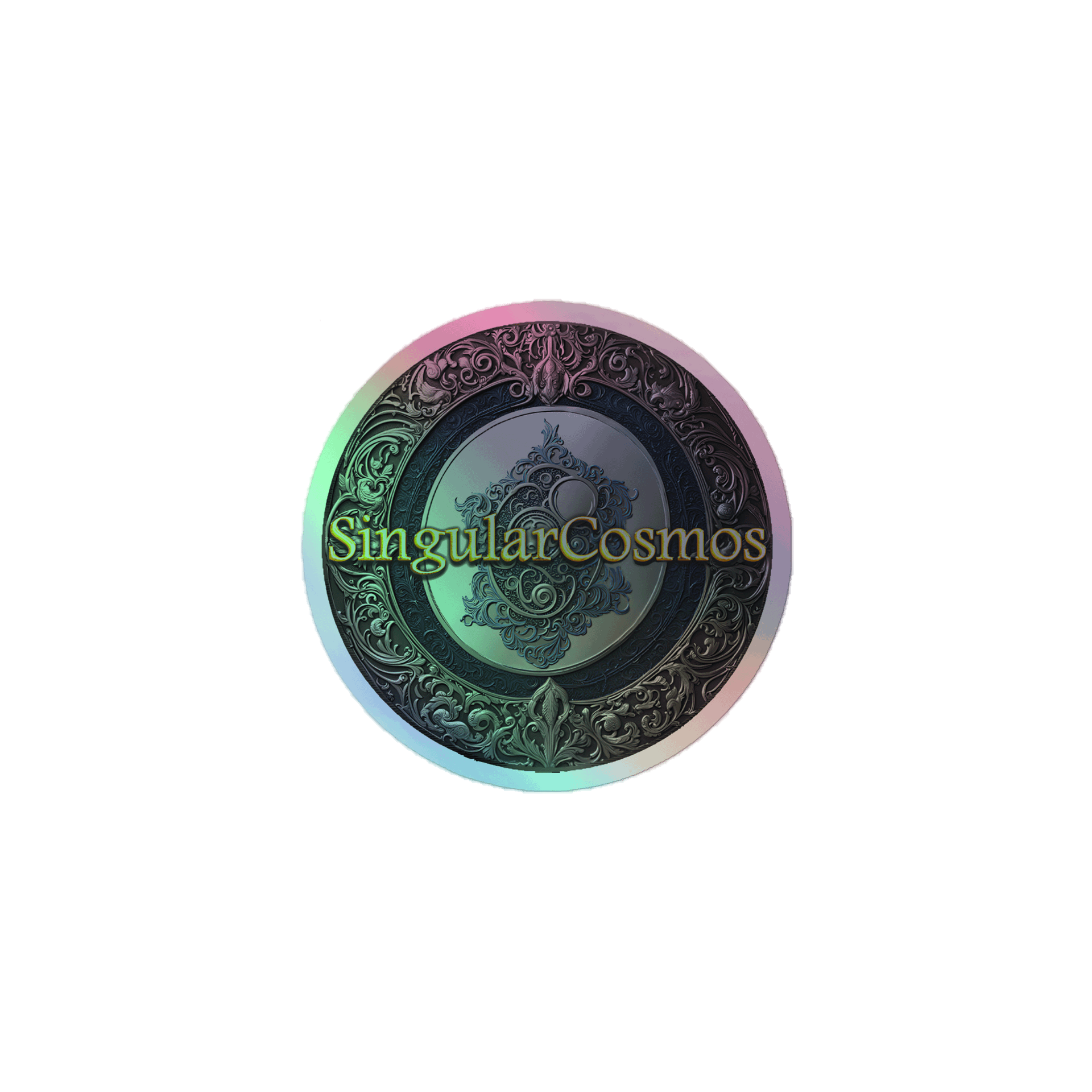 Singular Cosmos Grey Holographic Sticker product image (1)