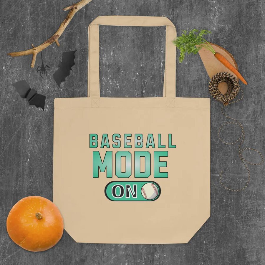 Baseball Mode On Eco-Friendly Tote Bag product image (4)
