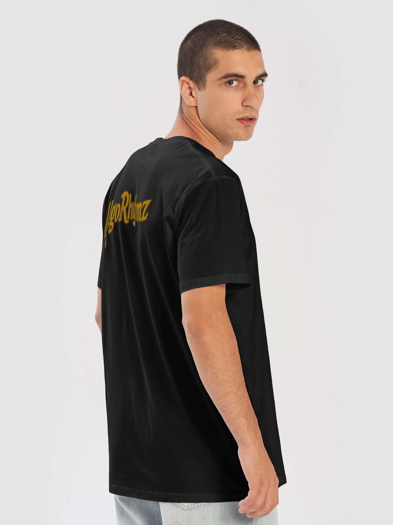 The AlgoRhythmz Official Logo Tee - 2 (Yellow) product image (8)