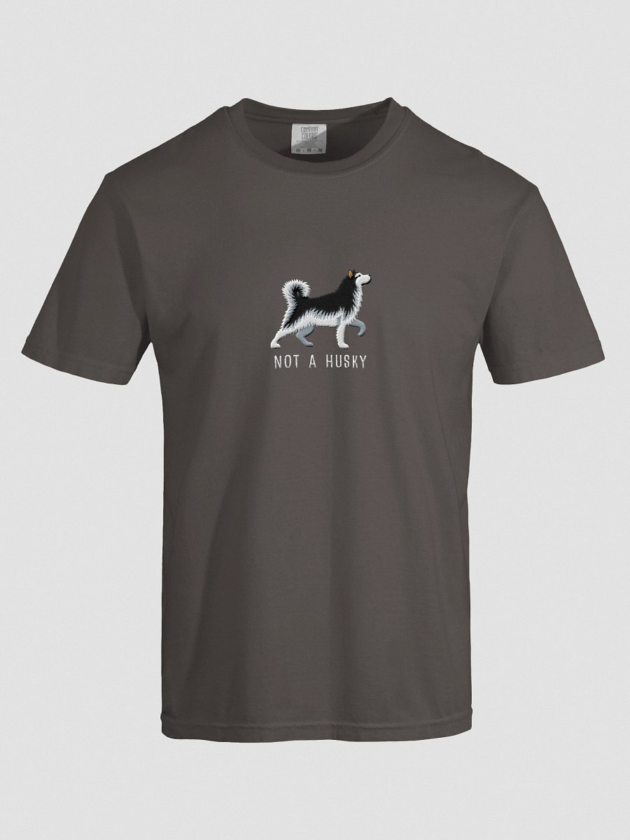 Not a Husky T-Shirt(Embroidered) of an Alaskan Malamute(Black & White) product image (38)
