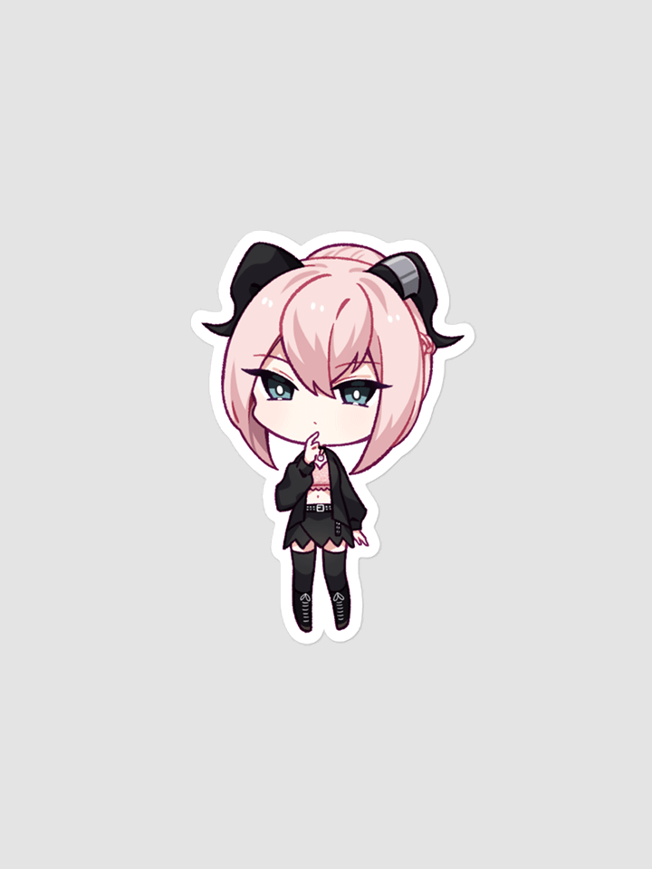 Confused Chibi Bubble-Free Sticker product image (1)