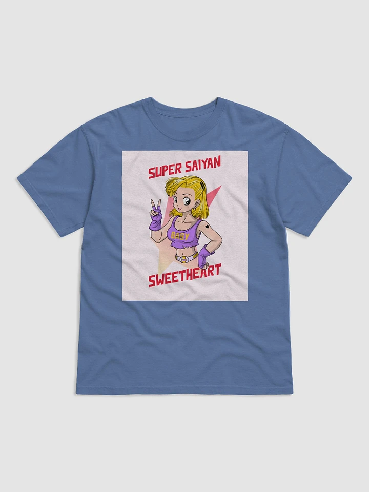Super Saiyan Sweetheart T-Shirt: Dragonball Inspired Anime Girl Spreading Peace product image (1)