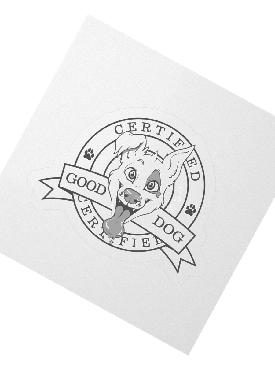Certified good Dog sticker product image (5)