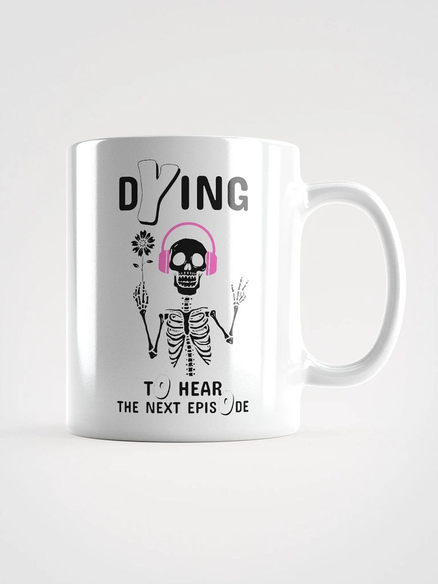 Skeleton Listening To A True Crime Podcast Coffee Mug product image (2)