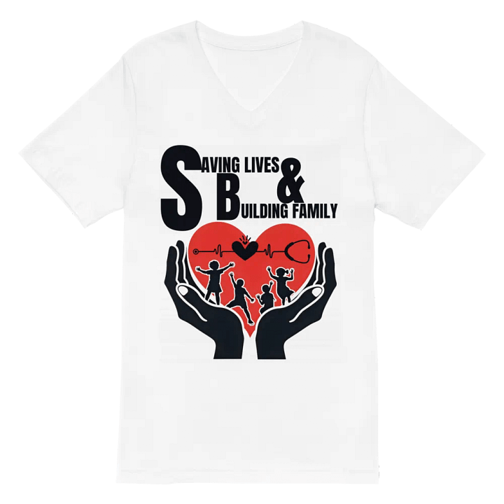 Saving Lives & Building Family V-Neck Tee product image (2)