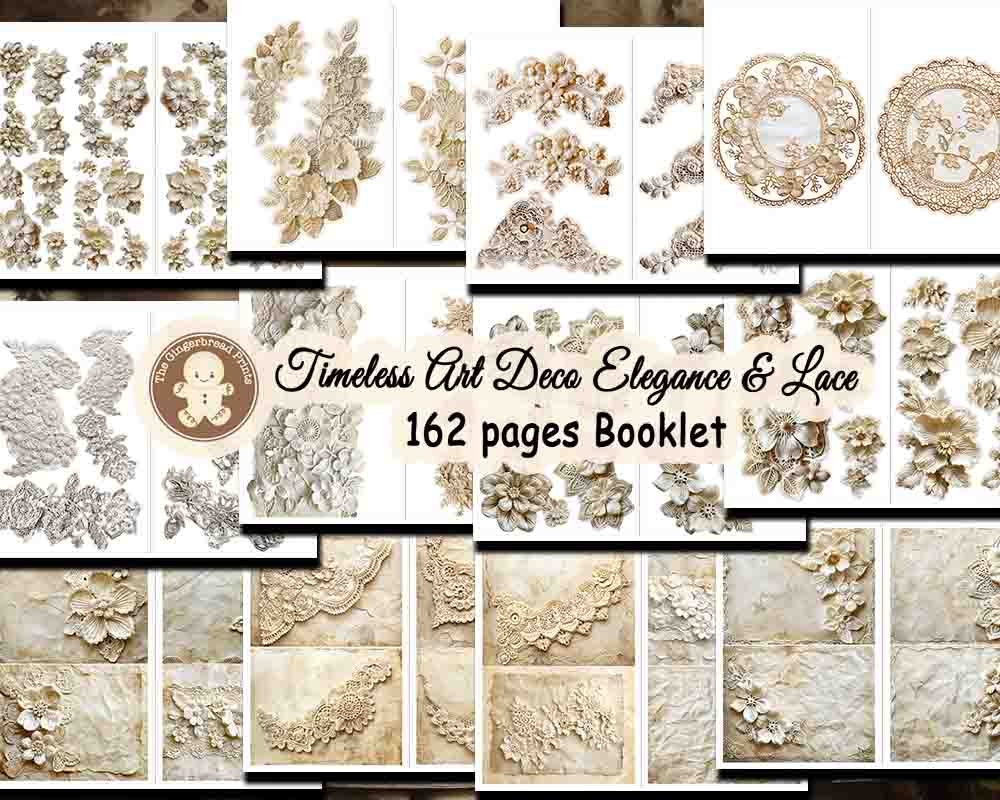 Timeless Art Deco Elegance Vintage Lace Booklet kit product image (7)