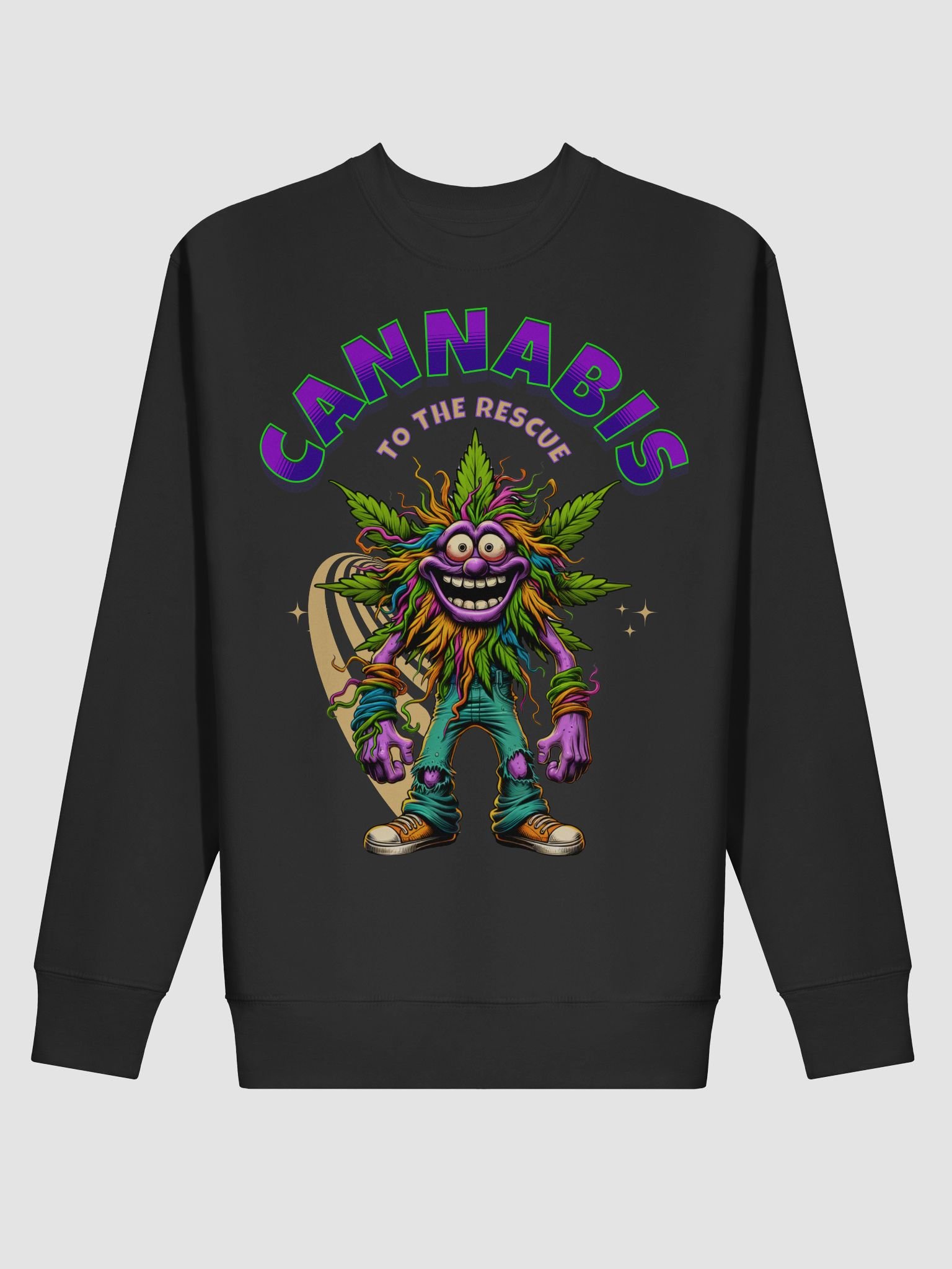 Hairy Bud - Cannabis to the Rescue - Premium Unisex Sweatshirt product image (9)