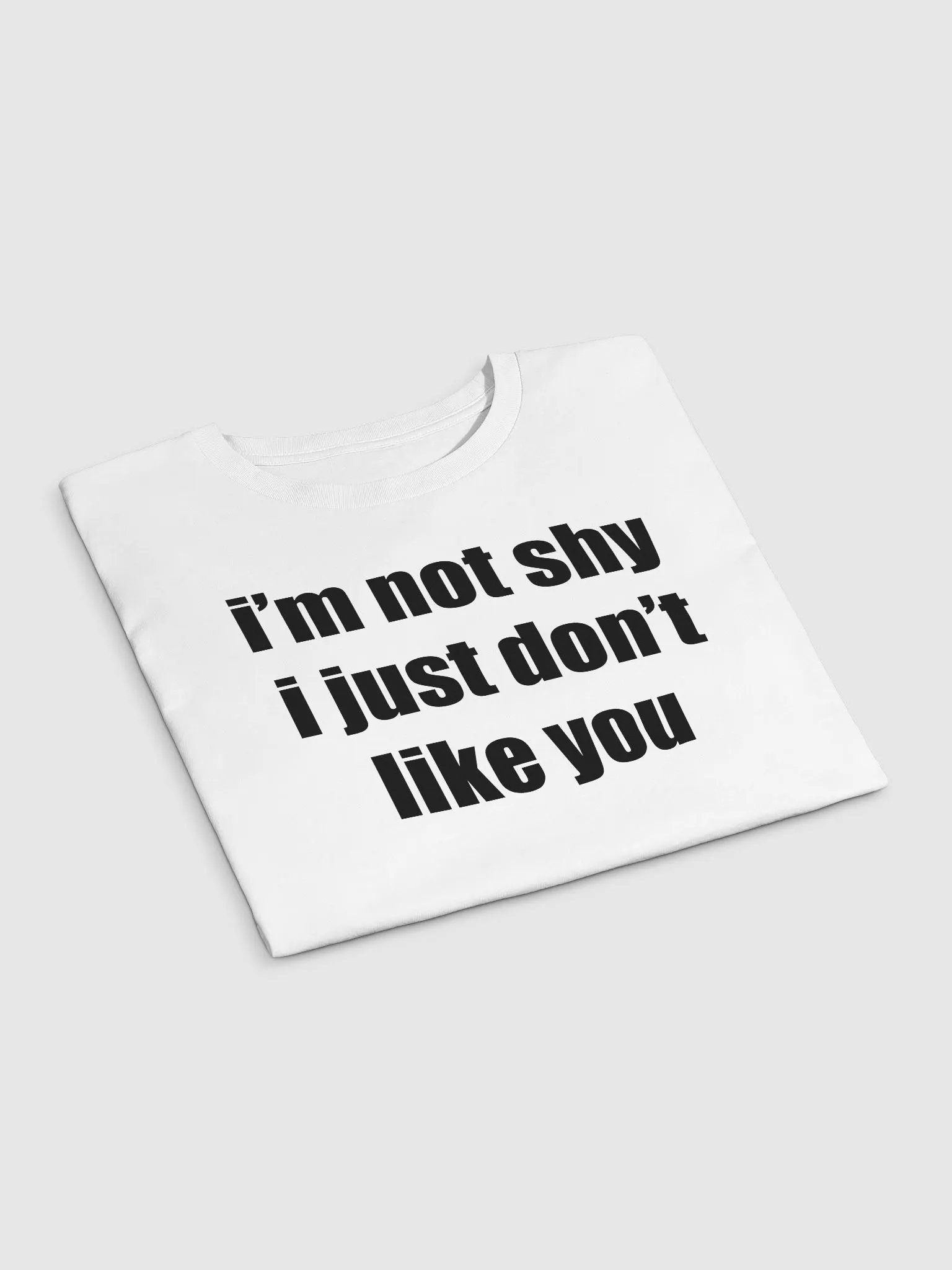 i'm not shy i just don't like you Premium Crop Top product image (3)