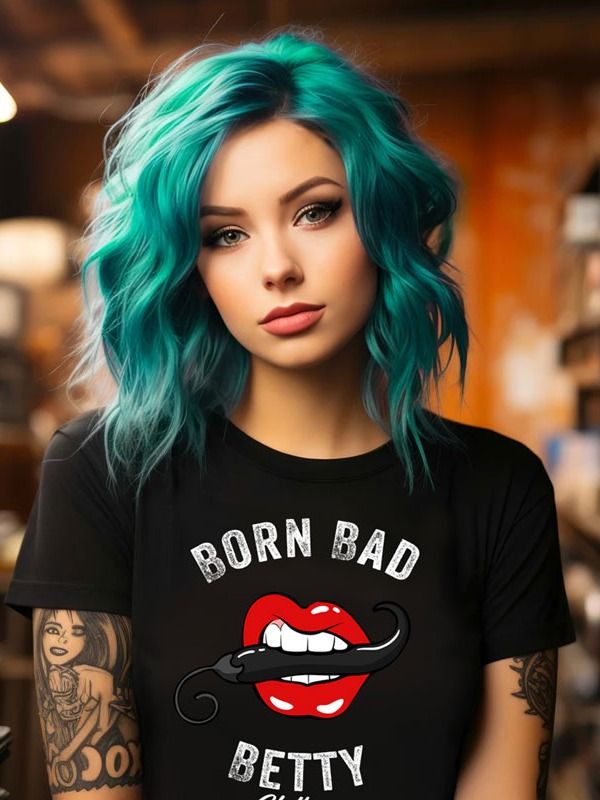 Born Bad Betty Black T-Shirt product image (1)