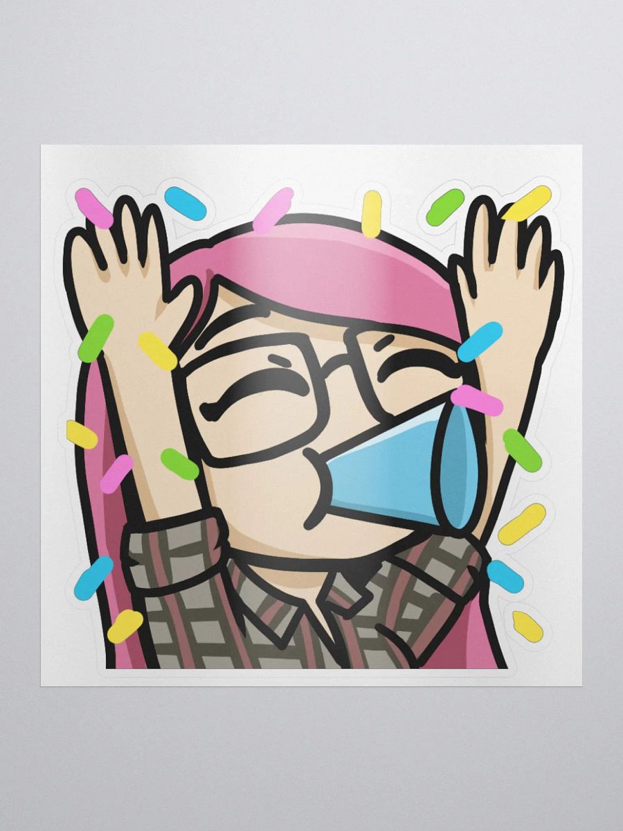 Hype Emote - Kiss Cut Sticker product image (1)