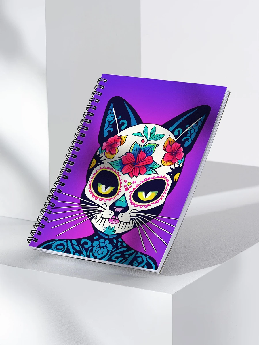 Cat Sugar Skull - Day of The Dead Spiral Notebook product image (3)