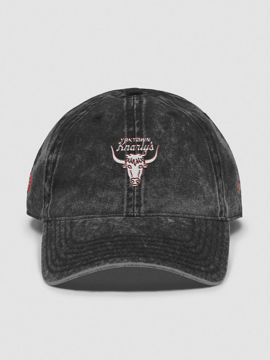Yaktown Knarly's Vintage Dad Cap (Black/red) product image (1)