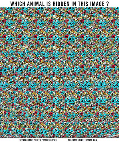 Unfocus your eyes to see the hidden image. It's a stereogram 🥰
 #opticalillusion #stereogram #quiz #illusion #3d #asmr #art
