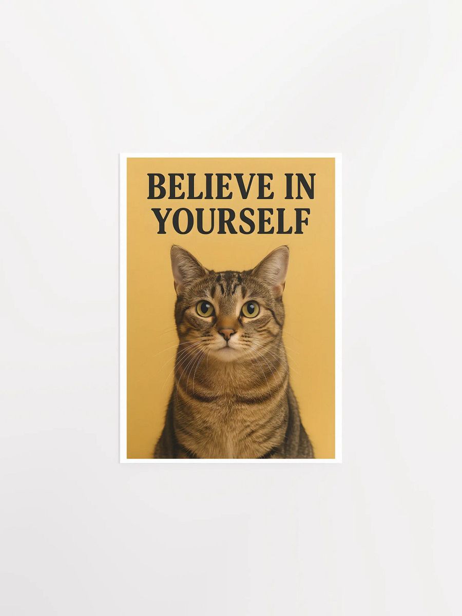 Believe in Yourself Motivational Cat Poster product image (4)