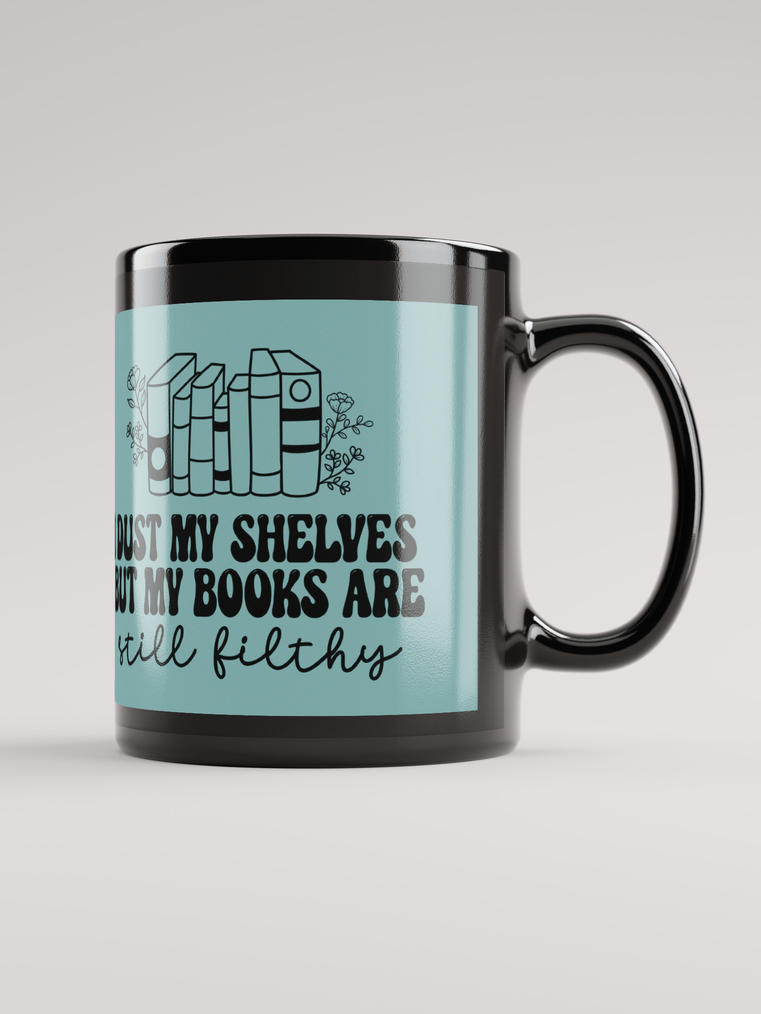 Filthy Books Black Glossy Mug product image (1)