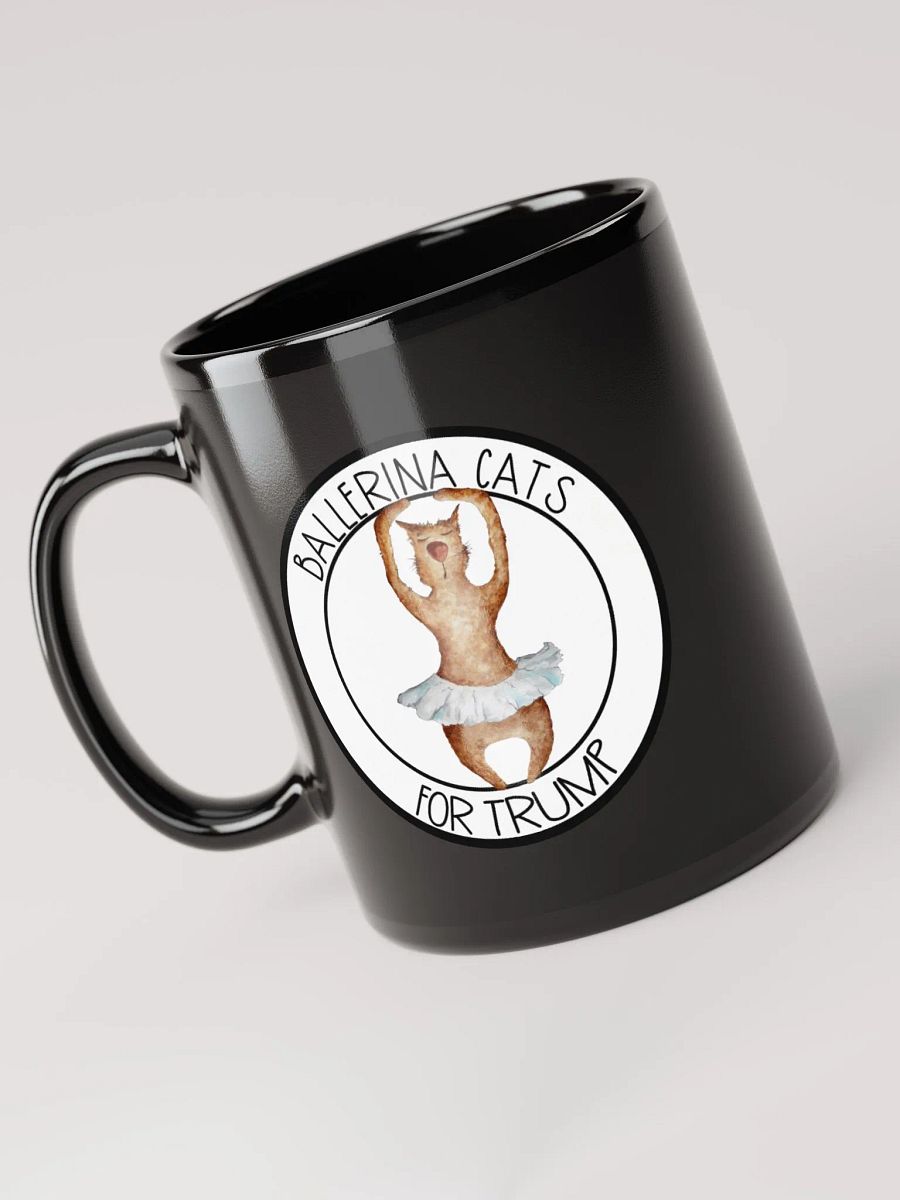 Ballerina Cats For Trump Black Mug product image (3)