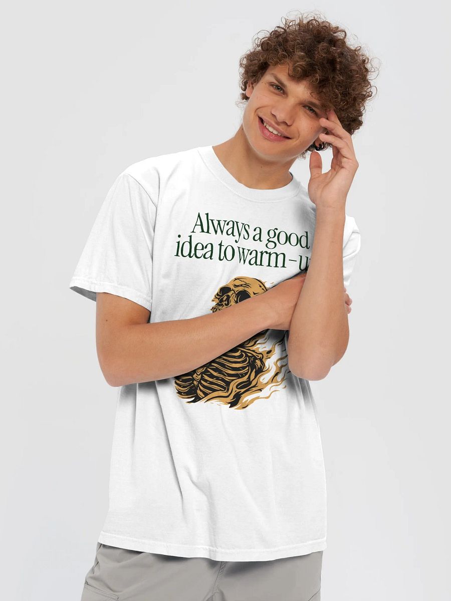 Flaming Skeleton Warm-Up Tee product image (34)
