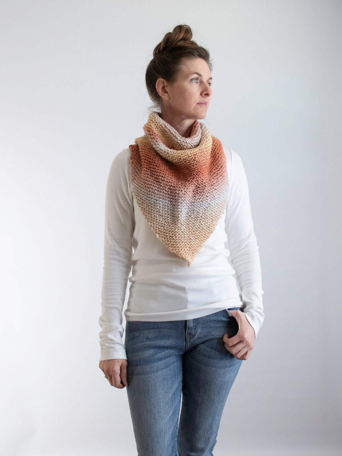 Easy Shawl Knitting Pattern - Daybreak product image (2)