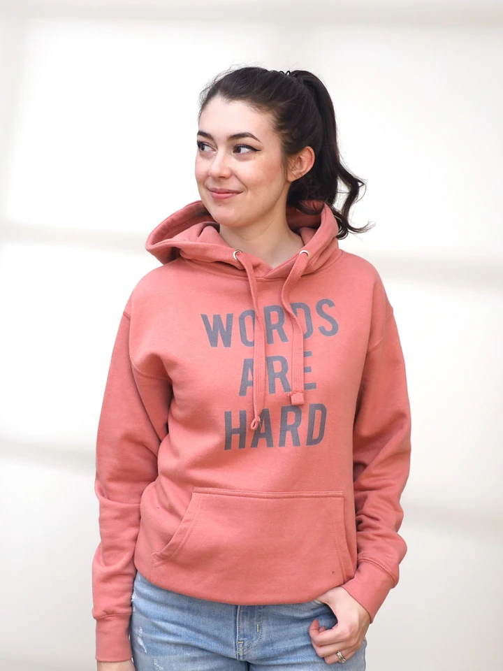 Words Are Hard Hoodie product image (1)