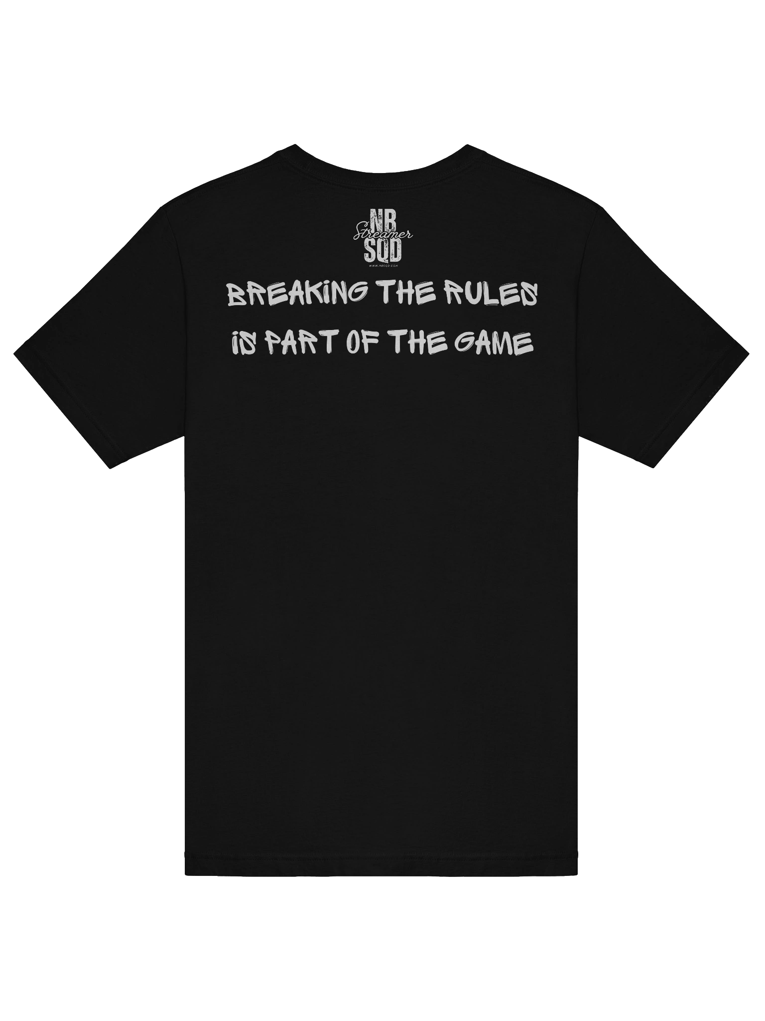 NBSQD Graffiti Ladies BLK T-Shirt - Break The Rules Its Part of The Game product image (6)