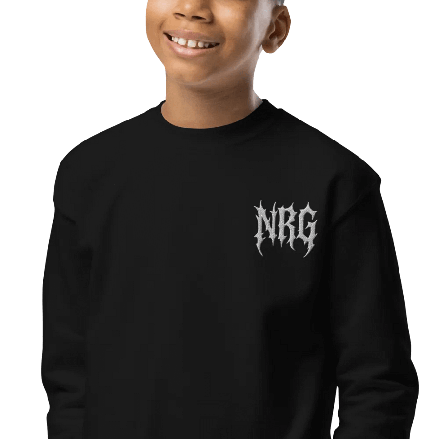 Kid's Embroidered NRG Grunge Logo Crew Neck Sweatshirt product image (1)