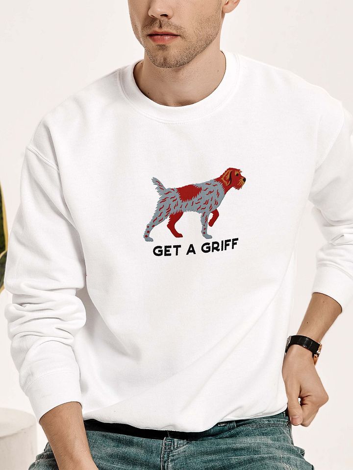 Get a Griff Sweatshirt (Embroidered) of a Wirehaired Pointing Griffon product image (2)