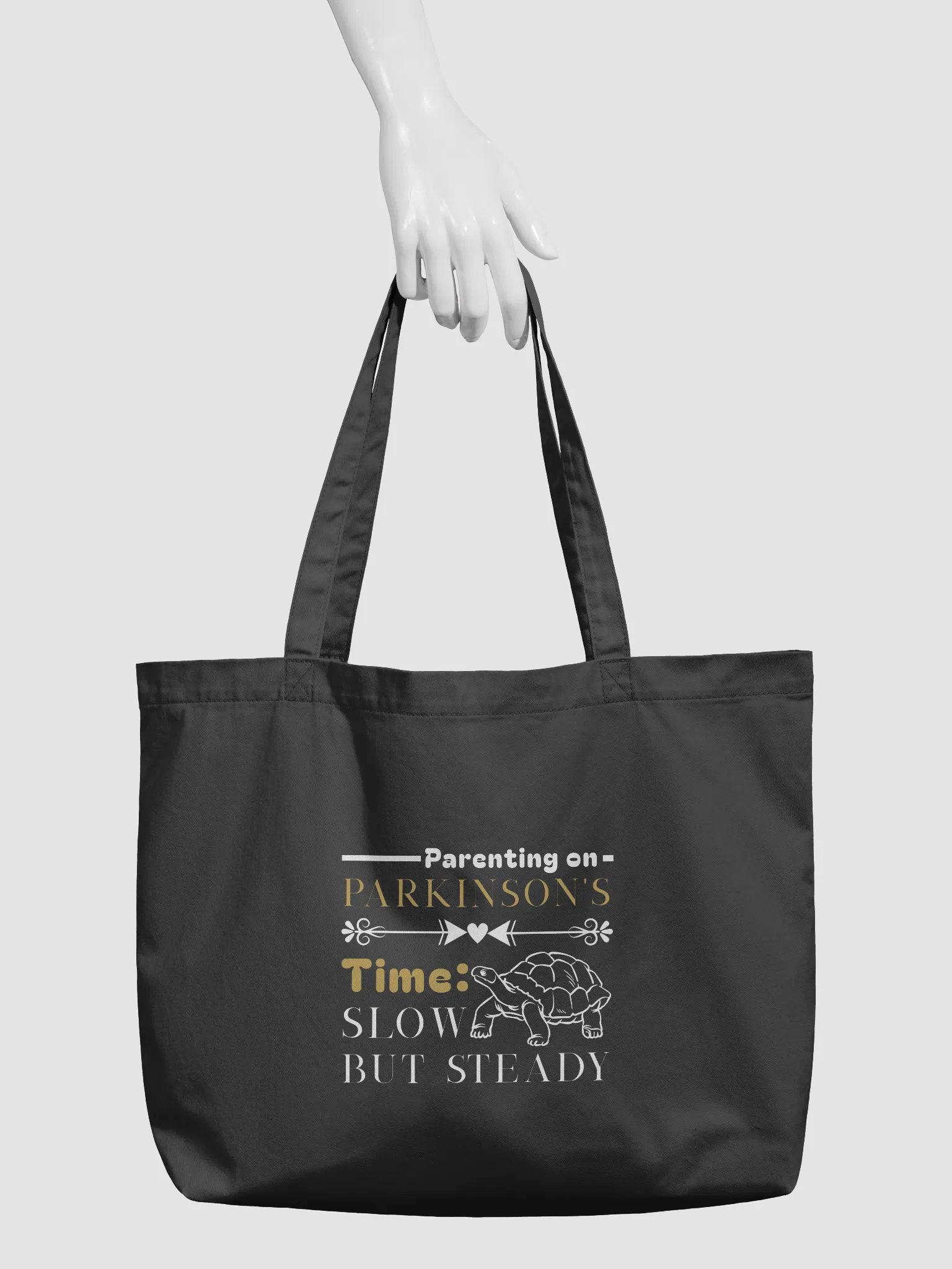 Parenting on Parkinson’s Time: Slow but Steady Eco Tote Bag product image (4)