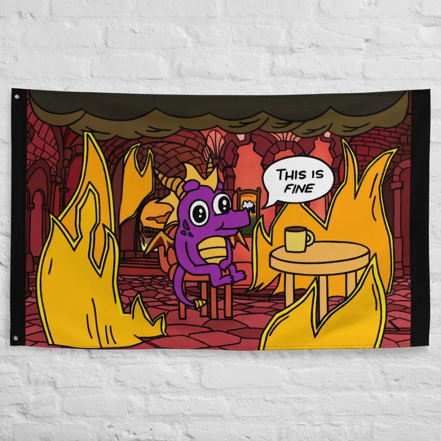 This is fine Dragon | Flag product image (10)