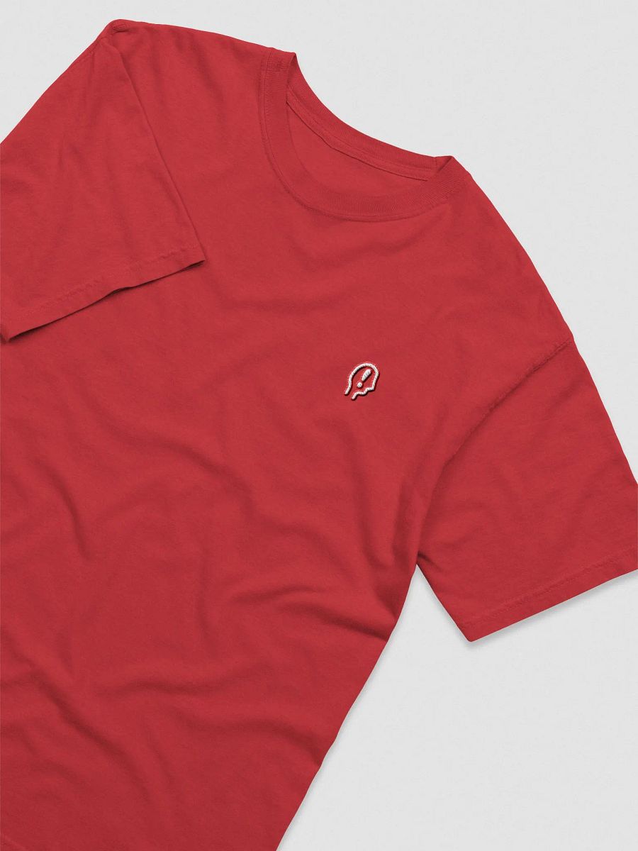 EXCLAIMING MENTALLY (L.C., lined red) embroidered garment dyed tee product image (19)