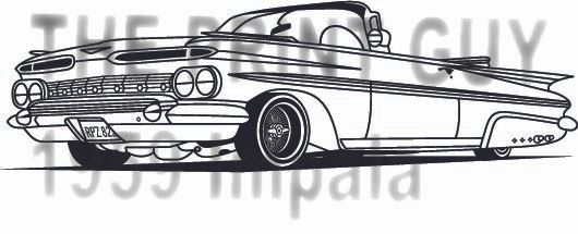 1959 Chevy Impala Digital Download – Perfect for T-Shirts, Decals, Mugs & More! product image (1)