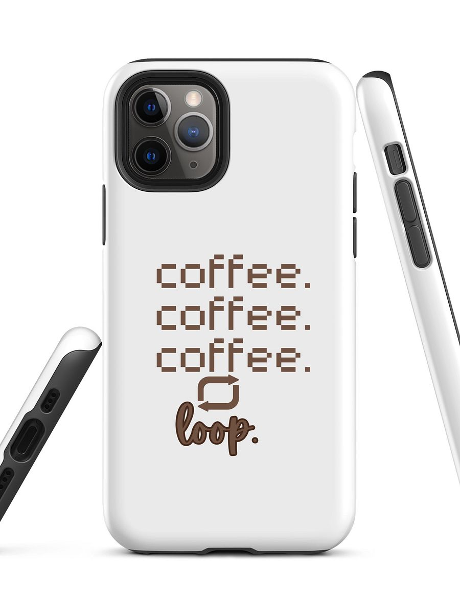 Funny Minimalist Coffee iPhone Case I Quote Phone Cover for Caffeine Addicts I MAGSAFE COMPATIBLE product image (3)