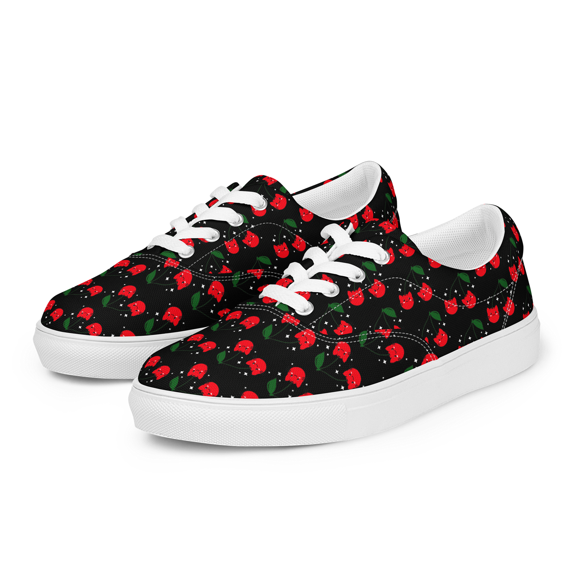 Cherry Cats Canvas Shoes product image (5)