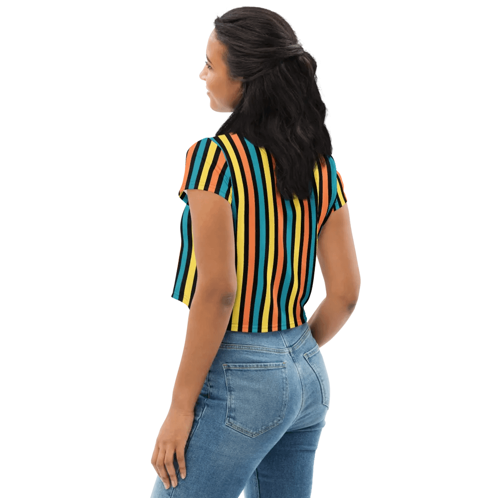 Colorful Stripe Crop Top product image (9)